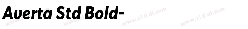 Averta Std Bold字体转换